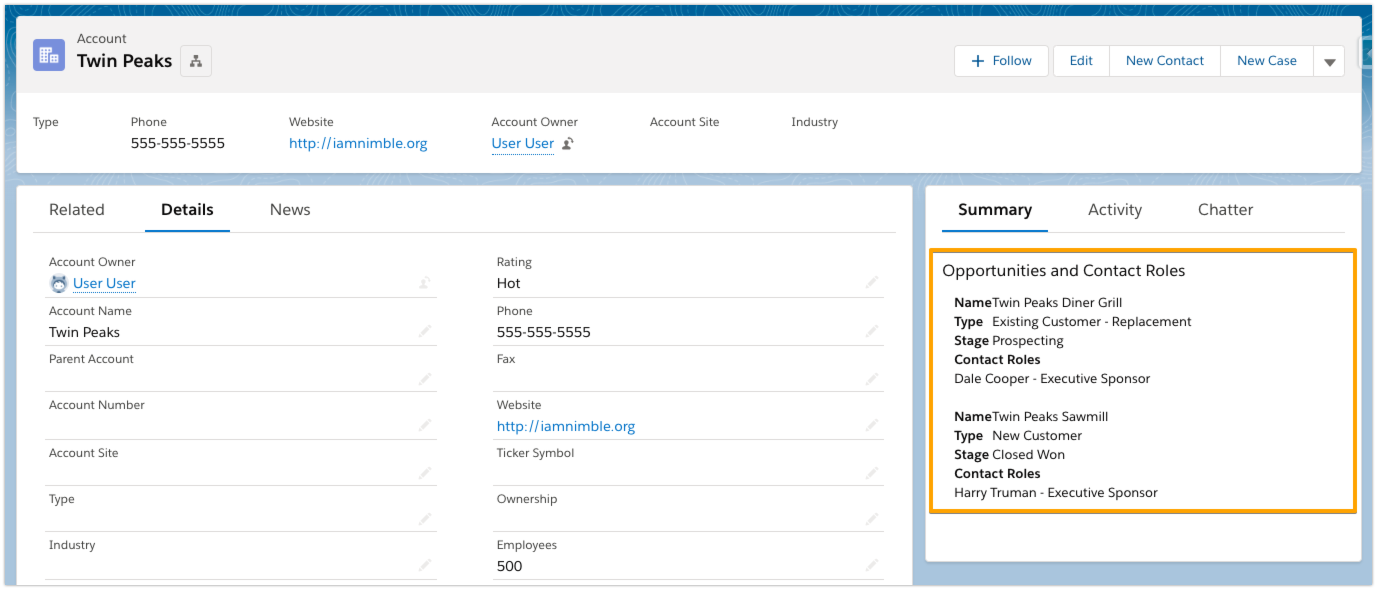 Template Viewer Lightning Component for Nimble Create